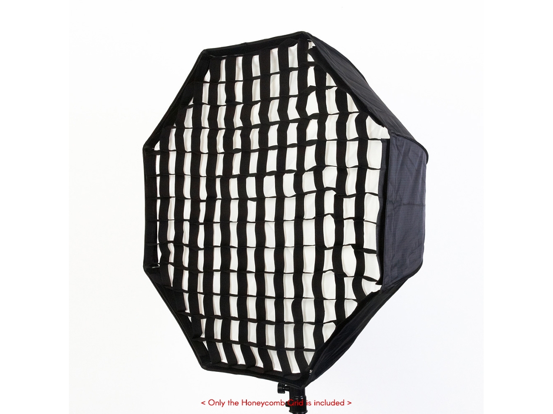 2026 rejilla de Panal para Softbox Octogonal Negra, Rejilla de Panal para Softbox Negro