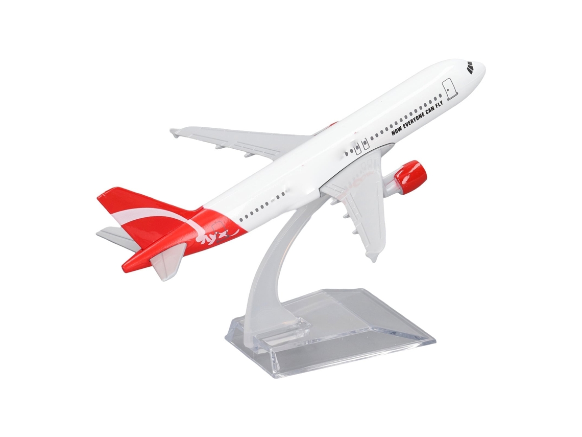 Primerox modelo de Avião Comercial de Liga com Suporte Simulado Brinquedo para Estudo e Decoração
