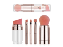 Conjunto De Pincéis De Maquiagem 5 Em 1 Para Base, Pó, Blush, Sombra E Corretivo, Pincel Multifuncional Para Líquidos, Cremes E Pós. Everley891