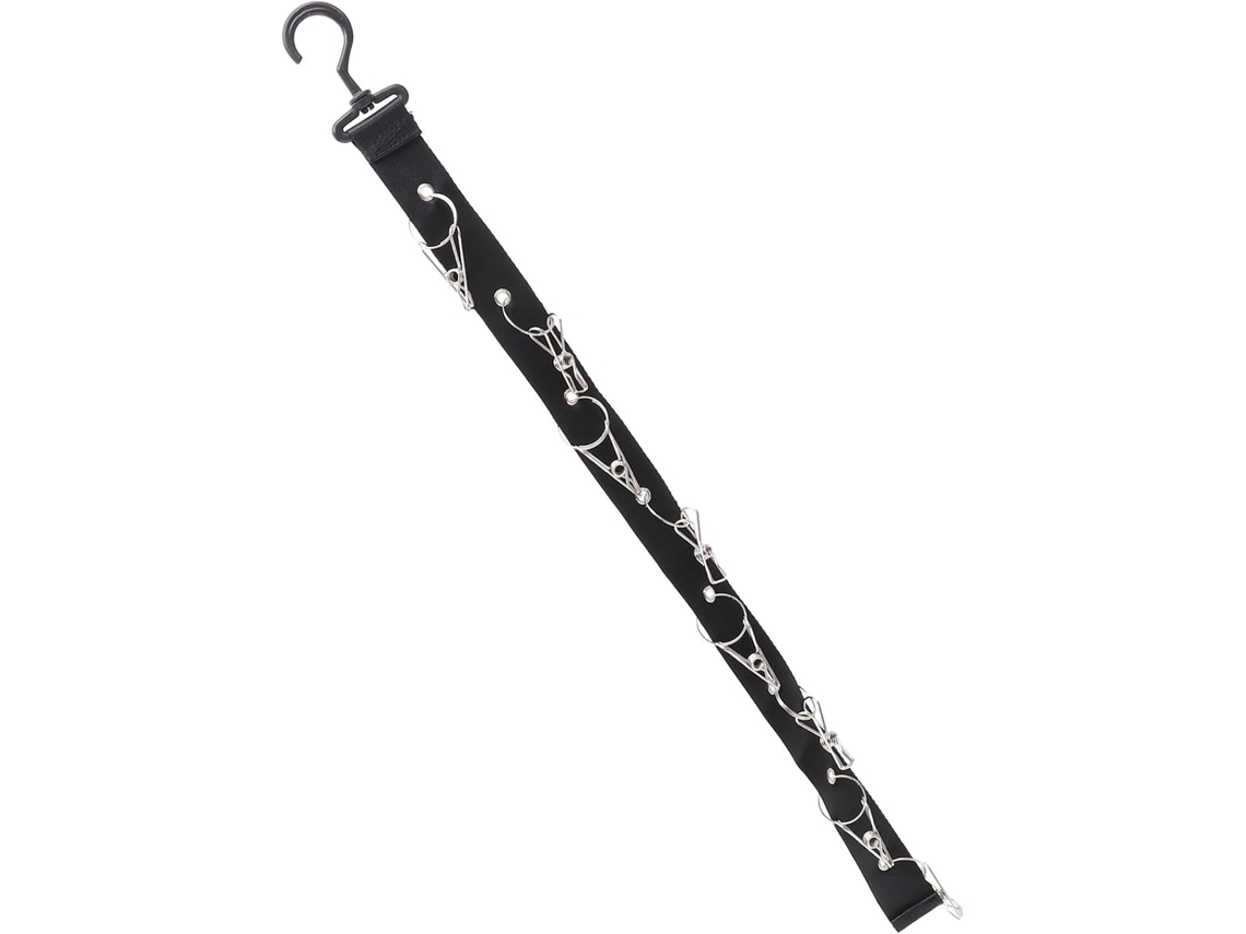 Suporte De Rangement Casquette Rotatif Noir 8 Crochets Em Nylon Oxford Et Acier Inoxydable, Organizador Et