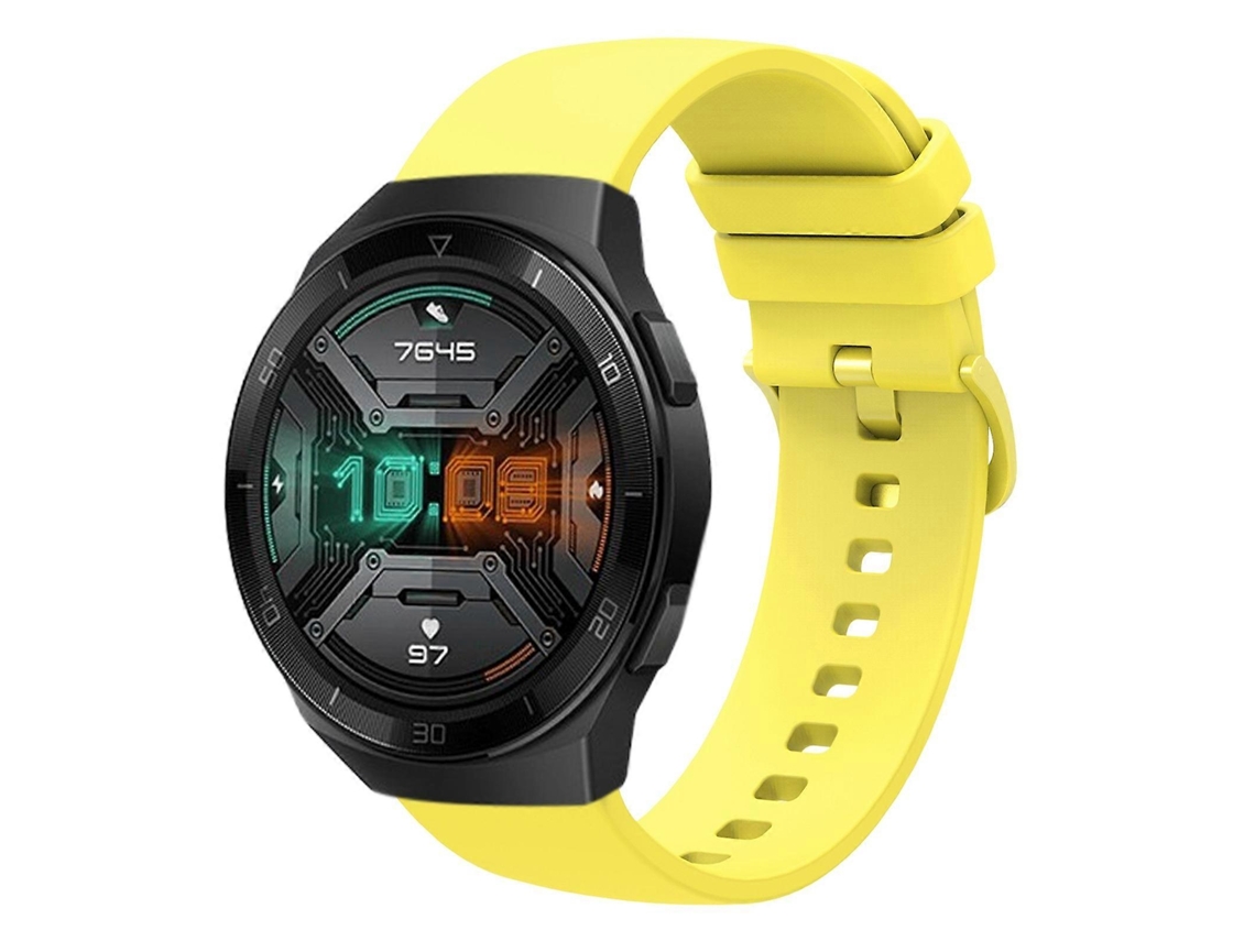 Pulseira De Silicone Macio De Cor Sólida Para Huawei Watch Gt 2e 22mm