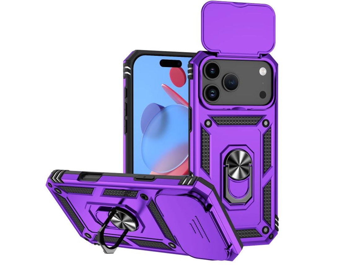 Capa Para Iphone 17 Pro Max - Suporte Deslizante Para Câmera