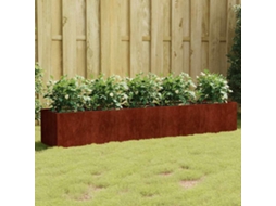 Vidaxl Canteiro Elevado De Jardim 200x40x40 Cm Aço Corten