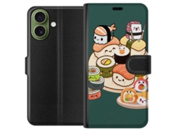 Capa Carteira Compatível Com Apple Iphone 17. Sushi Colorido E Kawaii Com Carinhas Felizes E Design Divertido, Perfeito Para Crianças E Amantes Da Cul