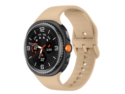 Bracelete para Samsung Galaxy Watch 8/8 Classic Silicone Lisa e Sólida Milk Tea XIAOMOYU