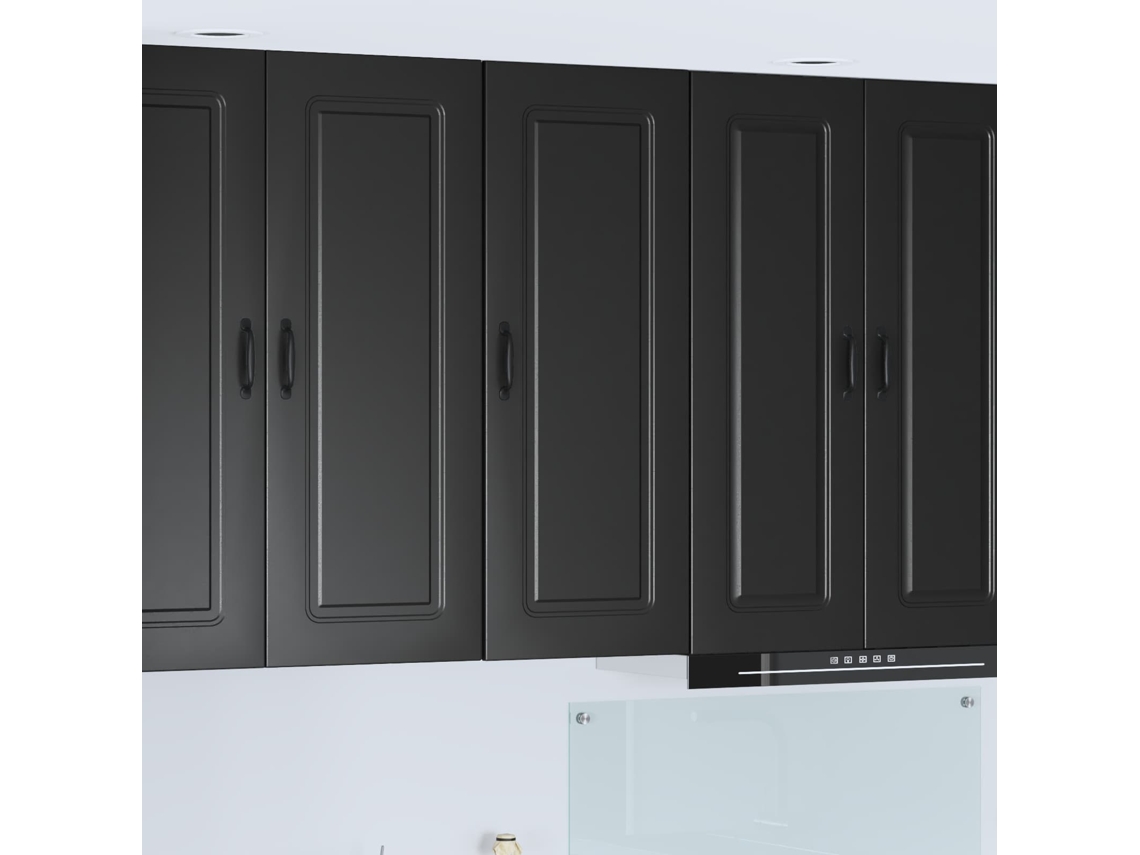 Vidaxl Painel De Lava-louça Kalmar Preto 40 X 31 X 100 Cm