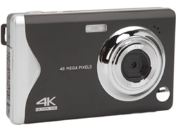 Câmera Digital 4k De 48 Mp Com Zoom De 16x, Antivibração, Porta Tipo C, Luz De Preenchimento, Câmera Hd Portátil (preta)
