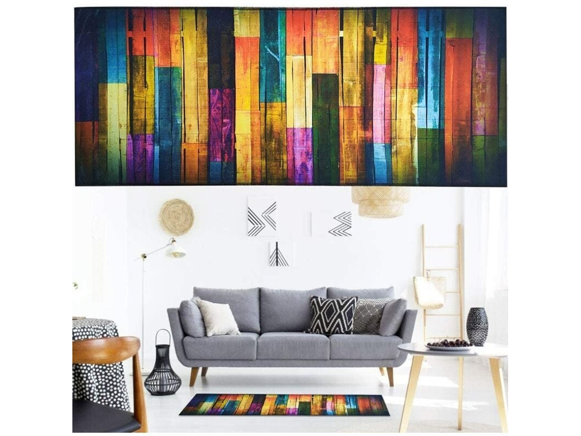Passadeira Madeira 40x100 Cm Cozinha Corredor Absorvente Lavável