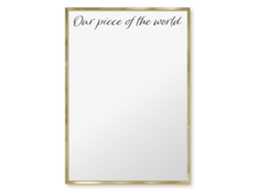 Magnetic Glass Board Our Piece Of The World For The Hall Espelharte (70x100 Cm)