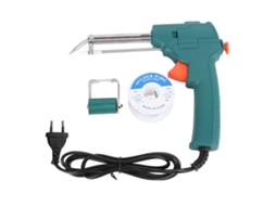 Kit De Ferro De Solda Elétrico Com Fio Verde Escuro Bivolt 220v Para Placas De Circuito