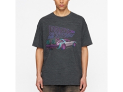 Rockinstone Back To The Future Movie High Lights Heather Black Adult T-shirt Size:xxl