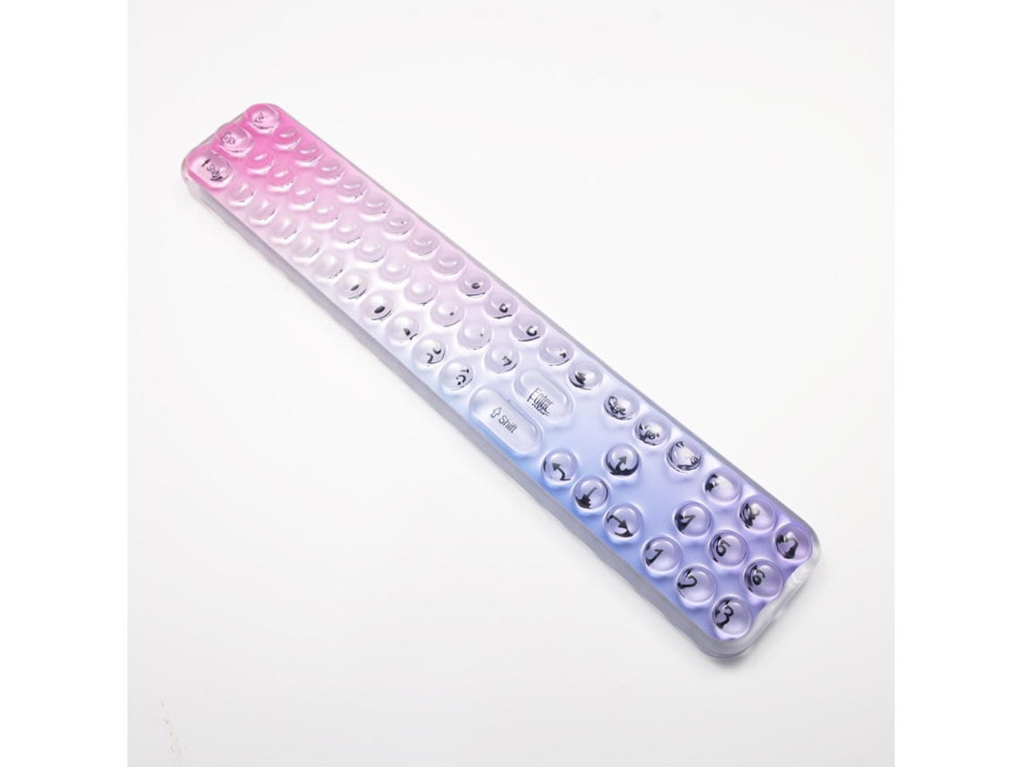 Suporte de pulso ergonômico e macio em gel para uso em mesa e jogos, alivia a fadiga do pulso. Azul Hexinyigjly