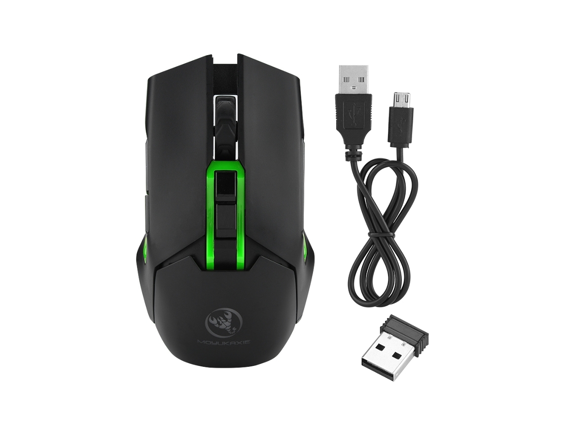 Mouse Gamer de Carregamento Sem Fio LAXISCREED (2.4g Sem Fio, Silencioso, Óptico)