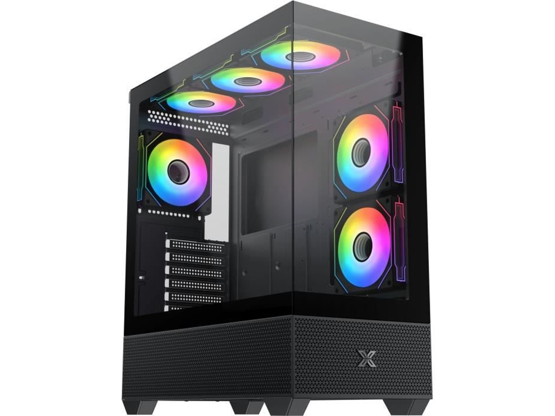 Gabinete De Pc Xigmatek Alphard Médio Torre E Atx Vidro Temperado Argb Preto