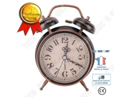 Relógio Despertador Duplo Mecânico Silencioso Vintage TD® de 4 Polegadas Brilvibera
