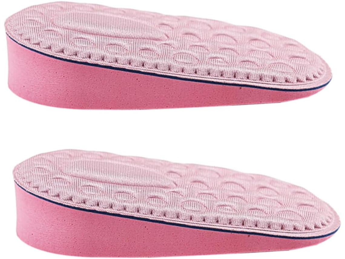 Palmilhas Femininas Invisíveis De Algodão Eva Para Aumento Altura, Absorventes De Suor E Respiráveis, 2 Pares Para