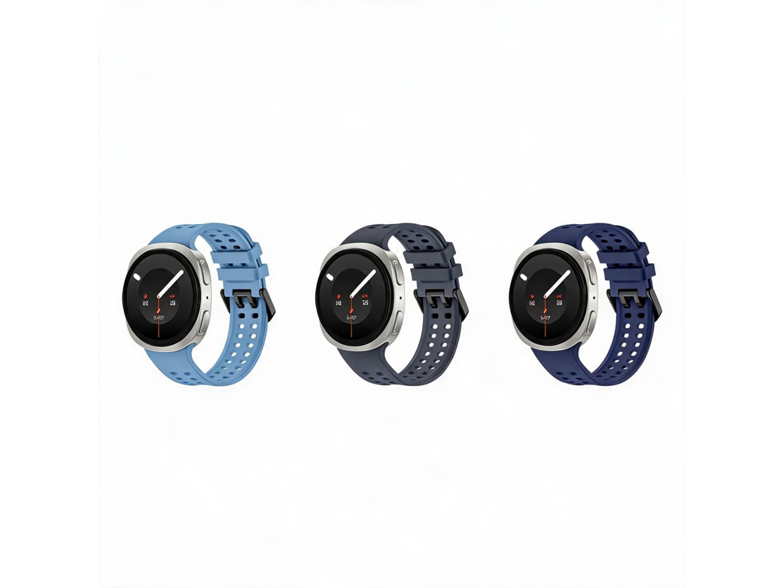 Pulseira de couro sintético para Samsung Galaxy Watch 9 40/44 mm (3 núcleos)