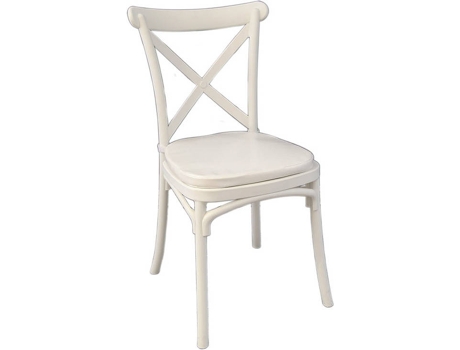 Conjunto 4 Cadeiras de Refeição  Brico (Branco - 46,5x90,5x44 cm - Polipropileno)