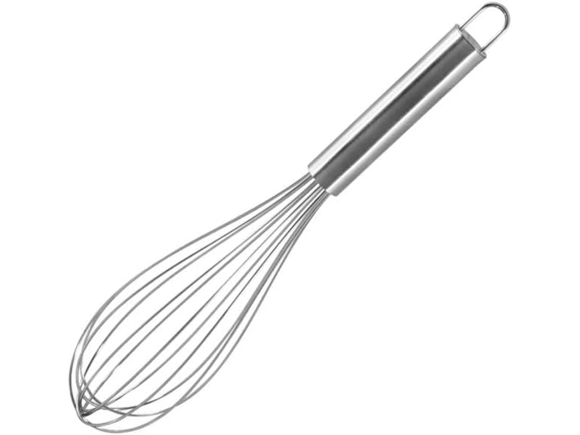 Batedor De Aço Inoxidável Para Cozinha, Batedor Para Assar, Batedor, Utensílios De Confeitaria, Aço Inoxidável, Prateado, 26 Cm
