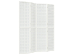 Maison Exclusive - Biombo Dobrável Com 4 Painéis Estilo Japonês 160x170 Cm Branco