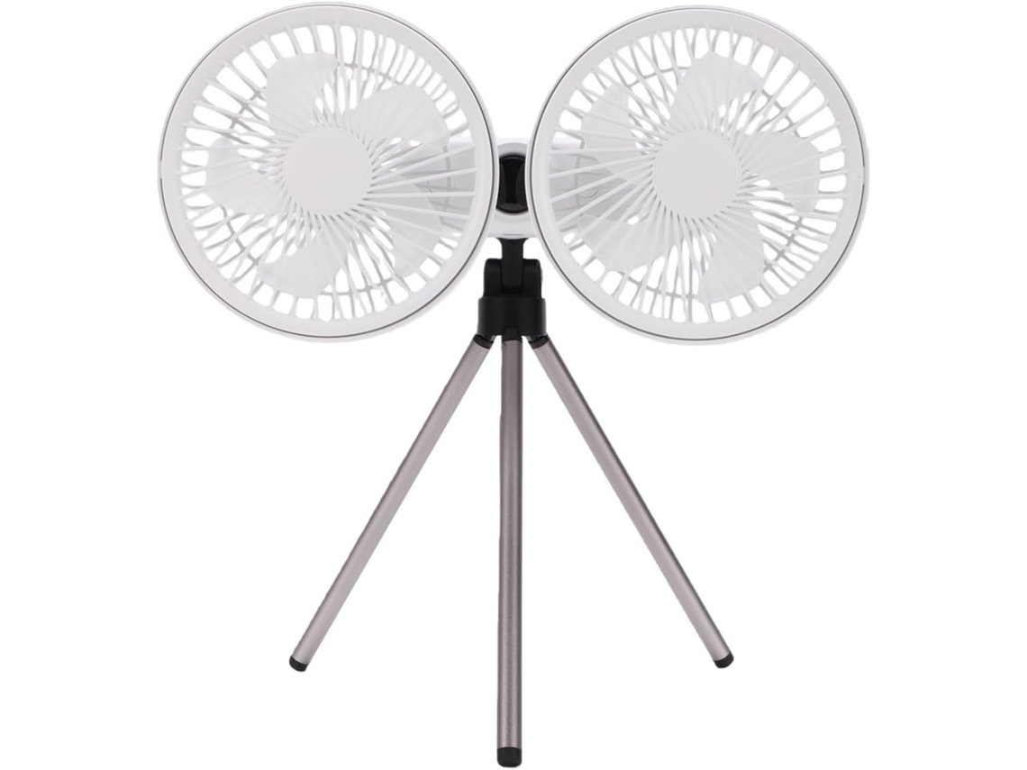 Ventilador De Mesa Tripé Com Cabeça Dupla, 3