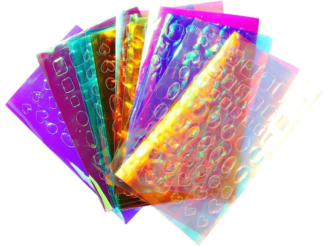 11 folhas de adesivos 3D para unhas