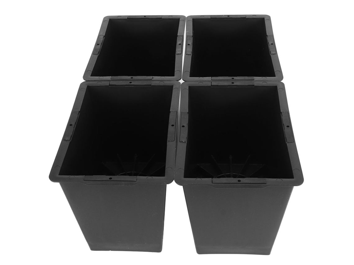 4pcs Elevadores de Mobília, ABS, Anti Derrapante, 6 Polegadas, para Cama, Sofá, Mesa, Preto