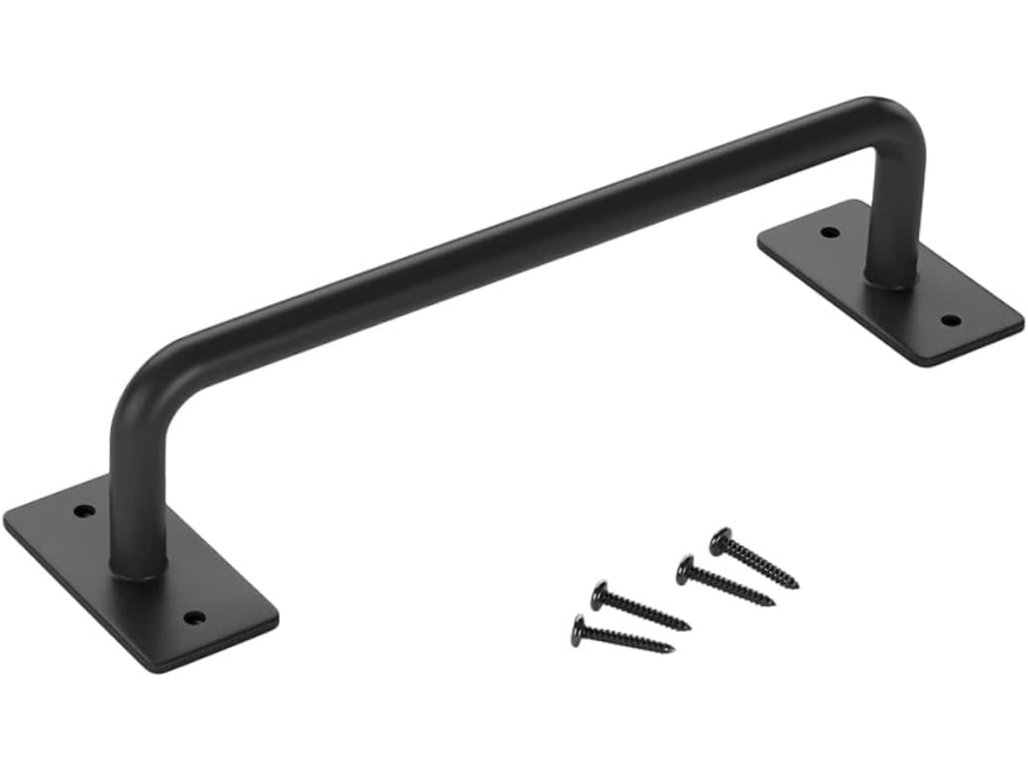 Puxador Rústico Preto Para Porta De Celeiro, Fácil De Instalar, Ideal Para Cômodas, Armários E Outros Móveis