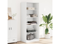 Vidaxl Roupeiro 80x50x200 Cm Derivados De Madeira Branco