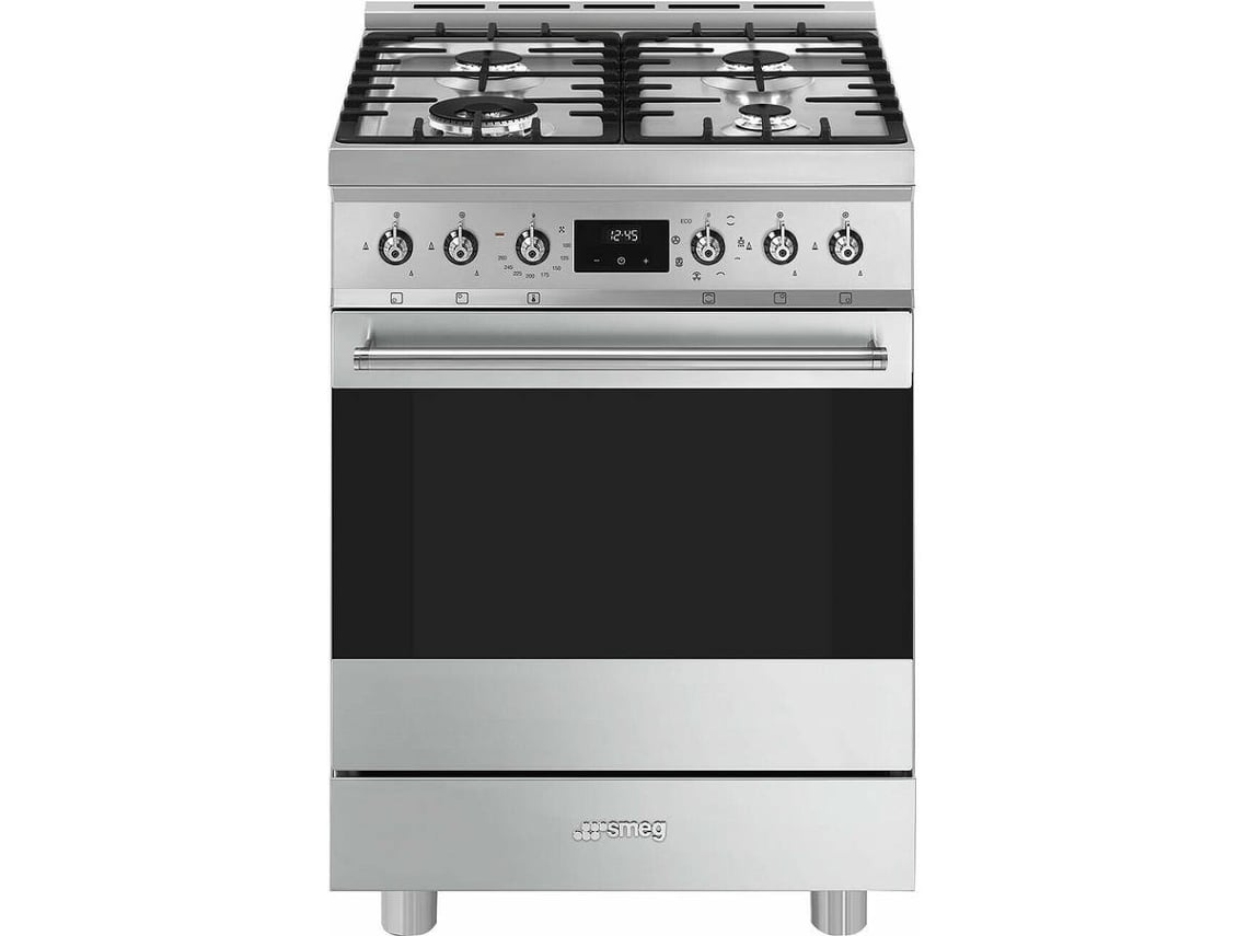 Fogão SMEG C6GMX2 (70 L - Elétrico e Gás Natural - Inox)