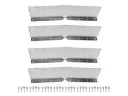 4 Peças Gutter Valley Splash Guards Alumínio Rain Gutter Valley Roofing Gutter Guards Ou House Shingle Roofs Corner