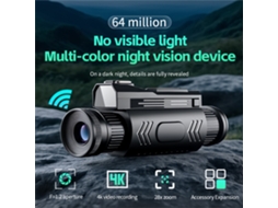 1 X Luz Preenchimento ipree D12 Dispositivo Visão Noturna Iv Colorida 4k 64mp Reconhecimento Macro Diurno Noturno Câmera Monocular Portátil