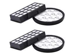 Filtros Para Rowenta Silence Force Cyclonic 4aaaa Série Ro76xx Compatível Com Zr903701 (2 Hepa + 2 Espuma)