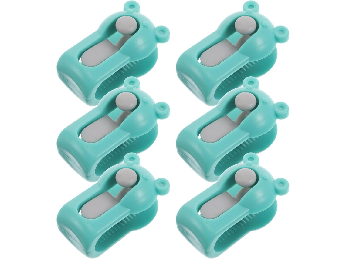 Clipes Antiderrapantes Para Lençóis E Colchas, Clipes Invisíveis Para Fixação De Colchas, Verde Menta, Pacote Com 6 Unidades