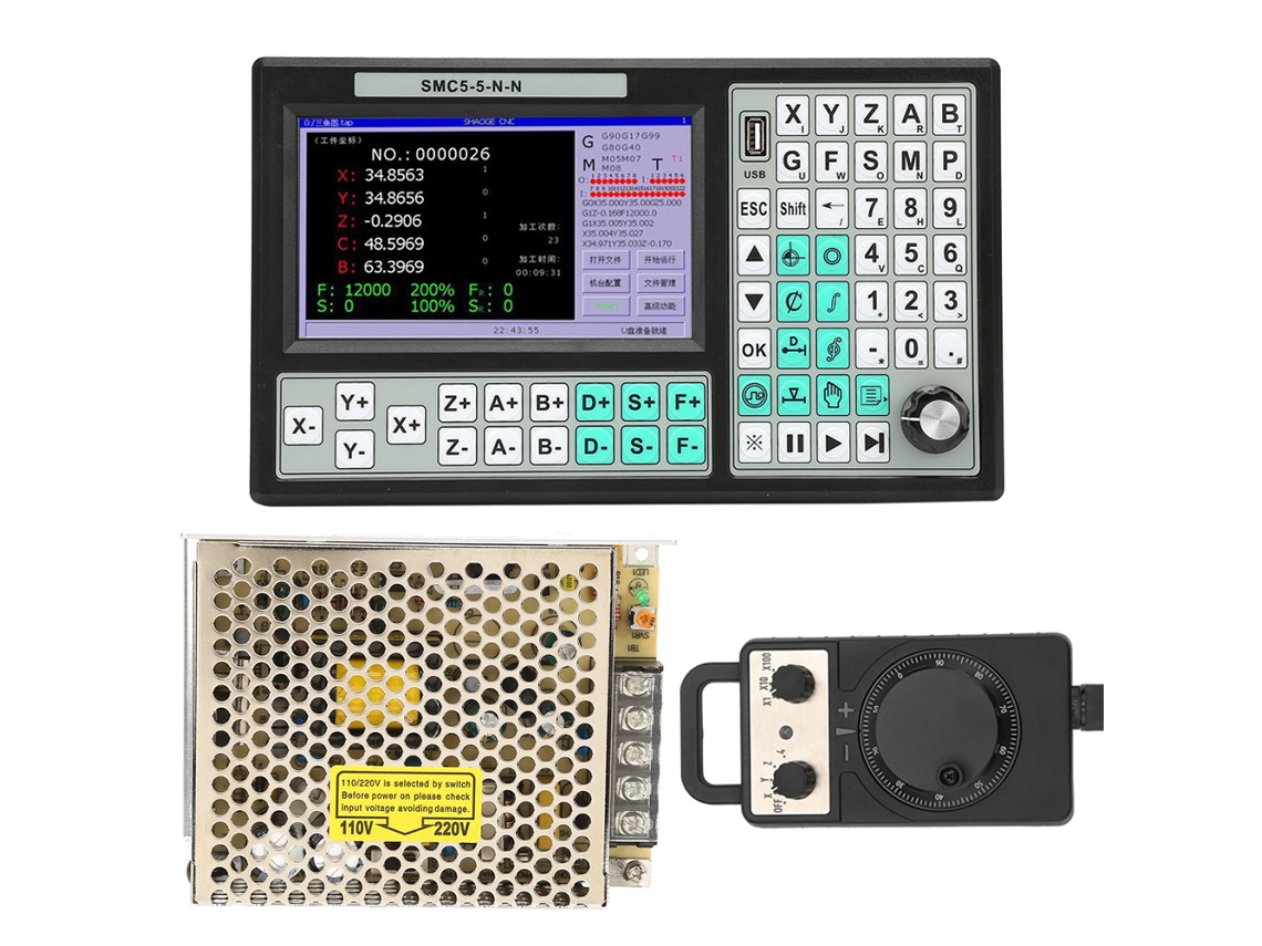 Controlador Cnc Offline Laxiscreed De Alta Frequência 500khz Com Tela Lcd De 7"