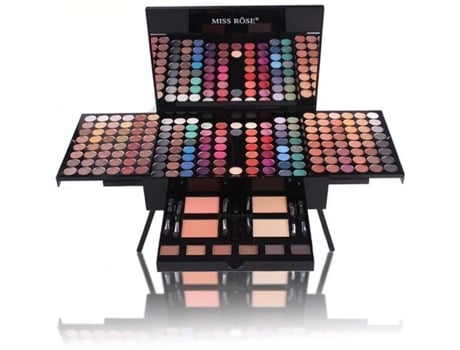 Kit De Maquiagem Profissional Tudo-em-um 180 Cores Para Mulheres, Sombra De Olhos De Longa Duração Muito Pigmentada, Chocolate Nu, Esfumado.