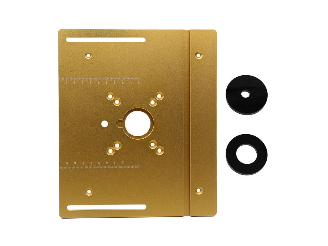 Placa de inserção para mesa rotativa de alumínio, mesa rotativa para fresagem e gravação, ferramenta auxiliar para carpintaria