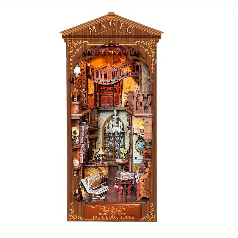 Conjunto De 1 Peça, Kit Faça Você Mesmo Para Montar Cantinho De Leitura, Kit De Modelo Para Montar, Decoração De Estante De Livros