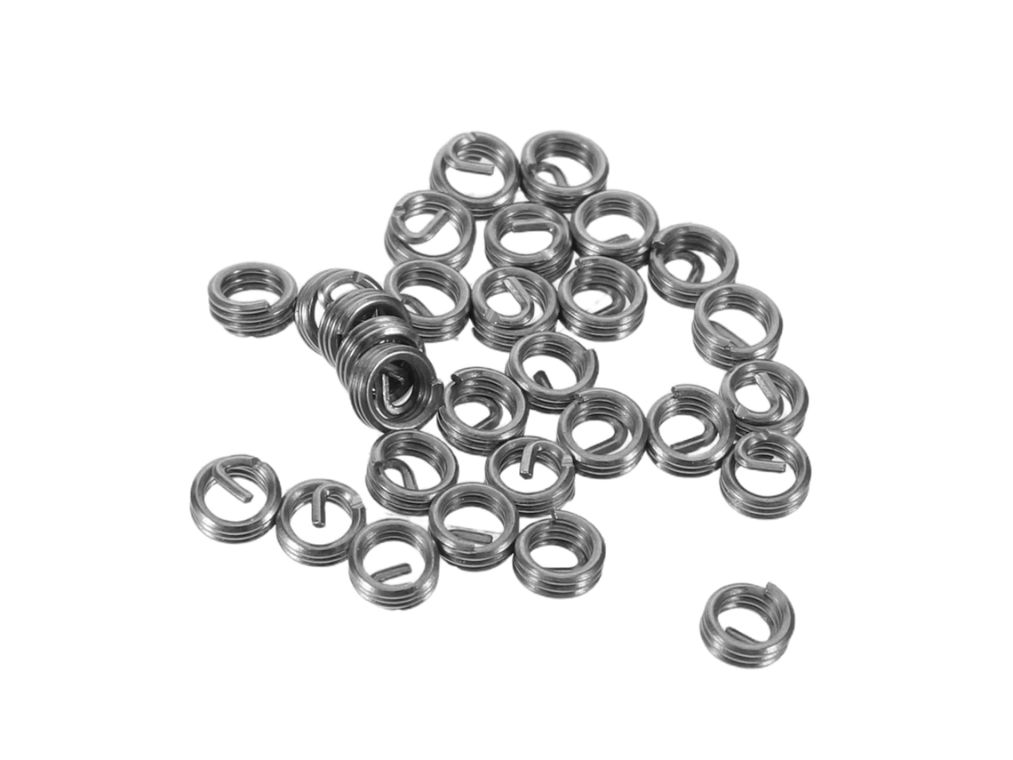 Tofficu Conjunto De 30 Insertos Roscados Em Aço Inoxidável Para Reparo
