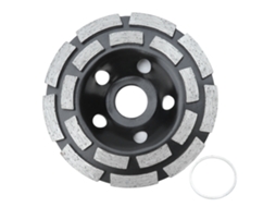 Kit de discos de desbaste diamantados de baixa vibração para pedra e concreto, pretos, 115 mm