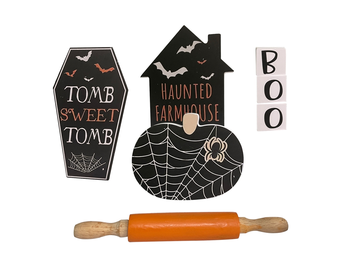 Decoração De Halloween Com Design 3d Em Camadas