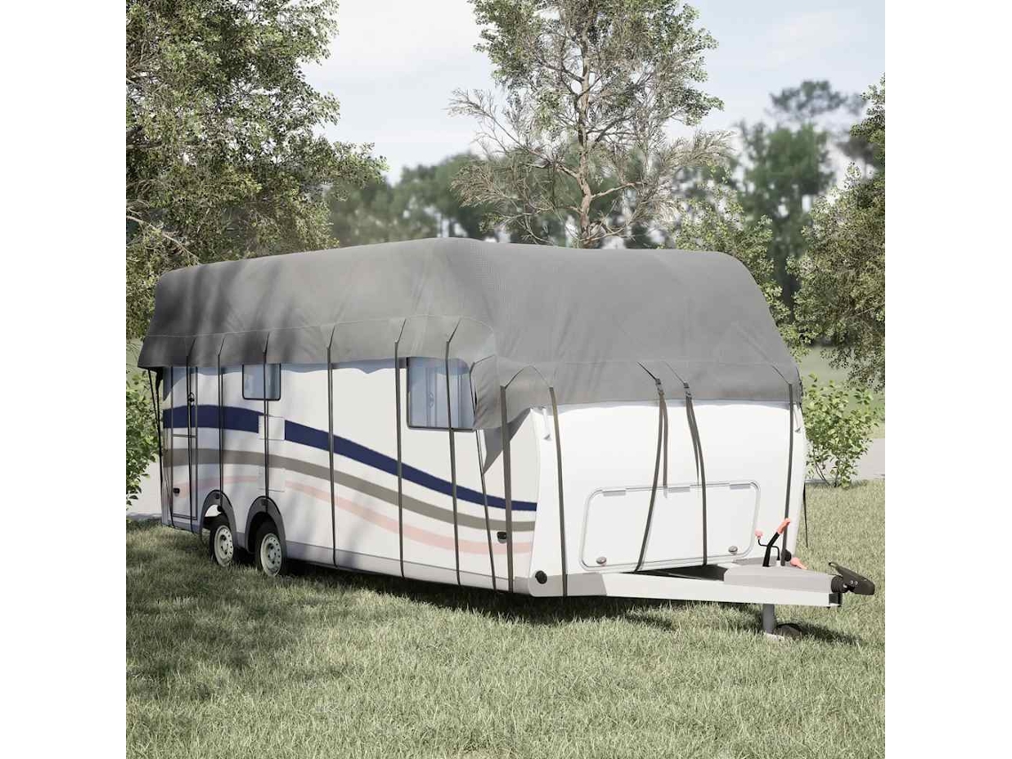 Vidaxl Caravan Capa De Telhado 700x300 Cm Tecido Não Tecido Cinzento