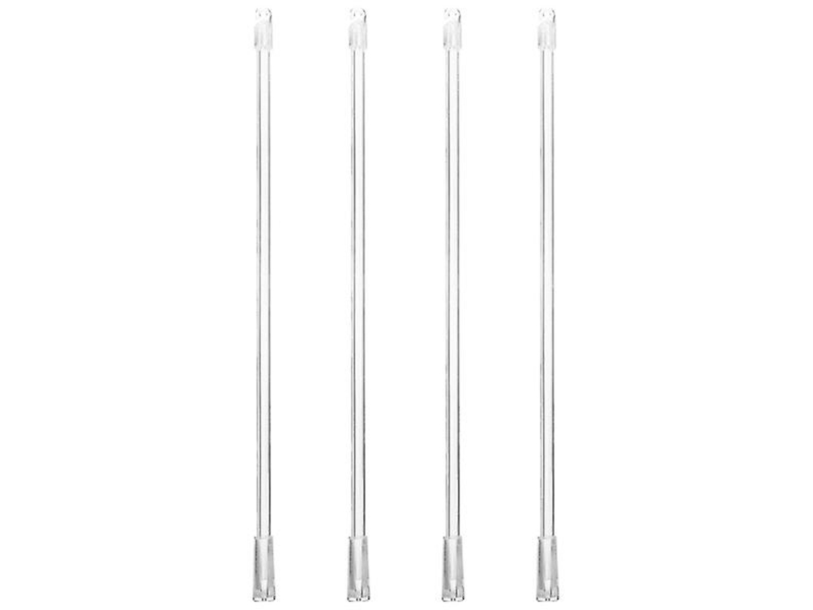 Conjunto De 4 Varões De Fibra De Vidro Para Persianas Verticais Com Gancho