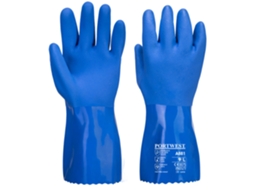 Luva De Pvc Marine Ultra Para Produtos Químicos - Proteção E Conforto Azul / Gg