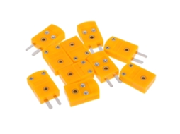 Adaptador Para Termopar Tipo K, 5 Pares, Plugue Plástico Macho E Fêmea