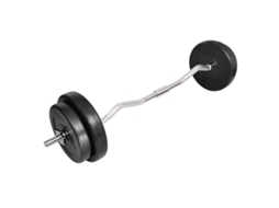 Vidaxl Barra Curvada Com Discos 30 Kg