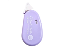 Rolo de Fita Adesiva Dupla Face para Scrapbooking, Dispensador Retrátil, Fita Adesiva Violeta para Cadernos e Livros. GOKOCO