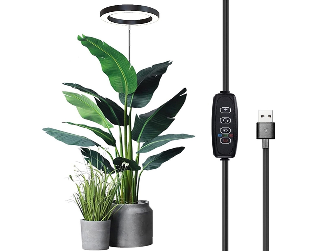 Lâmpada de Crescimento para Plantas Luz Solar Espectro Completo Timer 3/9/12h | S/MARCA