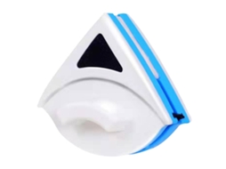 Limpador de Vidro Magnético Triangular Azul Borracha Silicone Janelas P3 8mm S/MARCA
