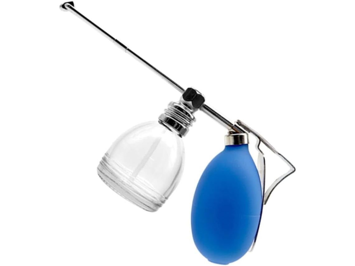 Frasco Spray De Vidro Azul Com Airbag Para Pó E Perfume, Fácil De Desmontar.